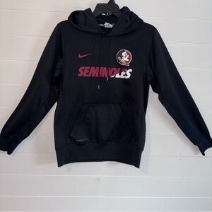Nike Therma Fit Florida State Seminoles Black Pullover Sweatshirt Mens Small